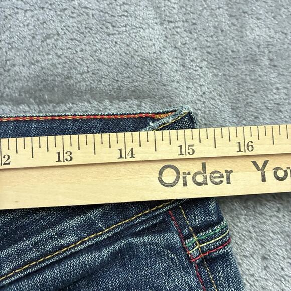 Catch A Fire Bootcut Leg Jeans Women's 26 Blue Low Rise New Forever Rinse Pants - Picture 12 of 15